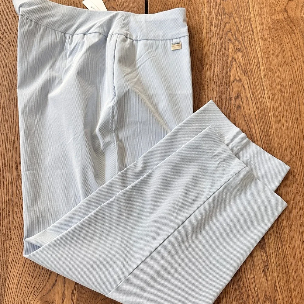 NWT. Premise Striped Light Blue Capri Pants Tommy Control 2X - Picture 3 of 11